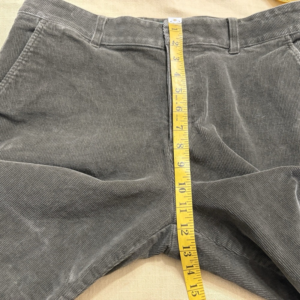 Orvis Corduroy Ultra Wide Leg High Waisted Pants Women's 16 Tarragon Green - Picture 6 of 11
